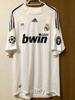Adidas Real Madrid Ronaldo Jersey soccer 2009/10 Size L F/S Spain