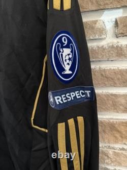 Adidas Real Madrid Sergio Ramos #4 ClimaCool Black/Gold Soccer Jersey Men XL