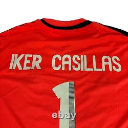 Adidas Real Madrid Soccer Futbol Goalkeeper Jersey Iker Casillas #1 LFP Large