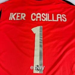 Adidas Real Madrid Soccer Futbol Goalkeeper Jersey Iker Casillas #1 LFP Large