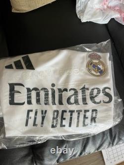 Adidas Real Madrid Soccer Jersey Men's M White ClimaCool Slim Fit
