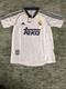 Adidas Real Madrid Soccer Jersey White Navy Yellow M Teka Logo Men
