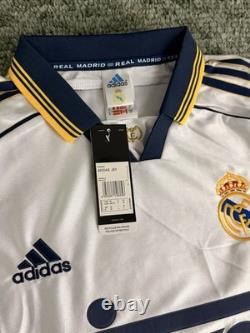 Adidas Real Madrid Soccer Jersey White Navy Yellow M Teka Logo Men
