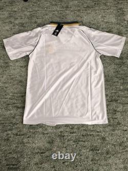 Adidas Real Madrid Soccer Jersey White Navy Yellow M Teka Logo Men