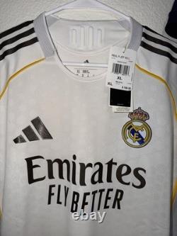 Adidas Real Madrid Soccer Jersey White XL Emirates Fly Better Official