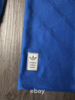 Adidas Real Madrid Soccer Long Sleeve Jersey Blue/White Men's Size M