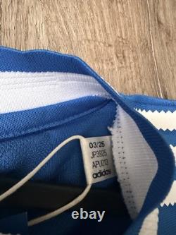 Adidas Real Madrid Soccer Long Sleeve Jersey Blue/White Men's Size M