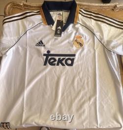 Adidas Real Madrid Teka Soccer Jersey White Navy Gold XL Official Soccer Shirt