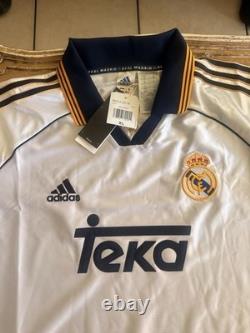 Adidas Real Madrid Teka Soccer Jersey White Navy Gold XL Official Soccer Shirt