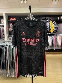 Adidas Real Madrid Third Authentic Shirt 20/21 Jersey Black Size Large