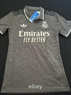 Adidas Real Madrid Third Soccer Jersey Grey Men Sz XS $100 New Rare IY1763
