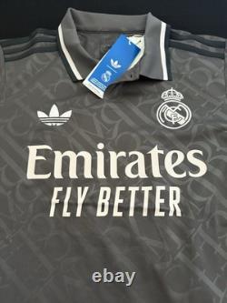 Adidas Real Madrid Third Soccer Jersey Grey Men Sz XS $100 New Rare IY1763