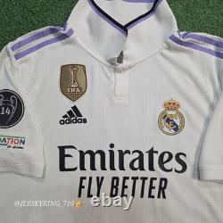 Adidas Real Madrid Toni Kroos #8 2022/23 Authentic Home Jersey UCL Patches Large Adidas Real Madrid Toni Kroos #8 2022/23 Authentic Home Jersey UCL Patches Large