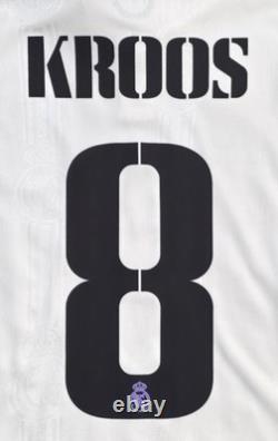 Adidas Real Madrid Toni Kroos #8 2022/23 Authentic Home Jersey UCL Patches Large