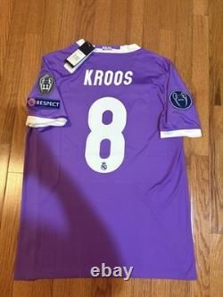 Adidas Real Madrid Toni Kroos#8 Champions League Final Jersey Medium Authentic