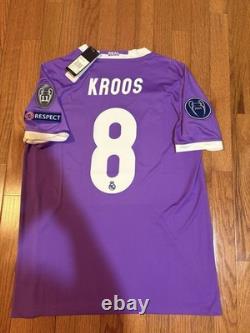 Adidas Real Madrid Toni Kroos#8 Champions League Final Jersey Medium Authentic