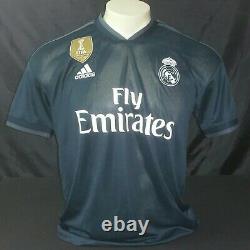 Adidas Real Madrid UCL Away Jersey 18/19, Black/White, Size M