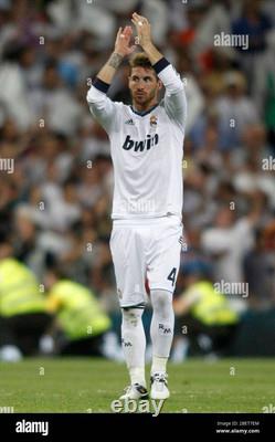 Adidas Real Madrid White 12/13 Jersey Long Sleeve Size Large Sergio Ramos