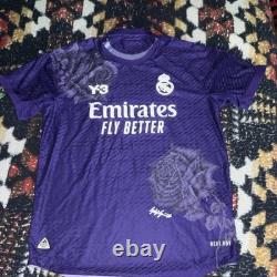Adidas Real Madrid Y-3 Purple Soccer Jersey Medium Limited edition 23/24