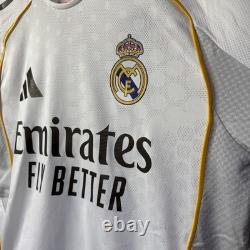Adidas Real Madrid authentic long sleeve home jersey kit 25/26 Men's Small