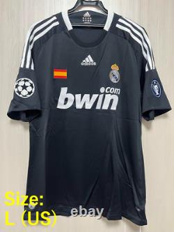 Adidas Real Madrid soccer Jersey Shirt 08/09 3rd Size L Ronaldo Kaka F/S
