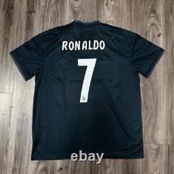 Adidas Ronaldo #7 Real Madrid 18/19 Away Jersey Large Only Cg0584 Navy Blue