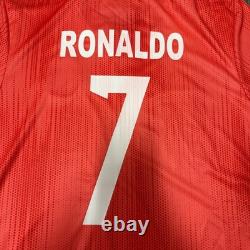 Adidas Ronaldo #7 Real Madrid 18/19 Third Jersey Mens Sizes Dp5445 Red Color