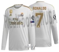 Adidas Ronaldo Real Madrid Uefa Champions League Long Sleeve Home Jersey 2019/20