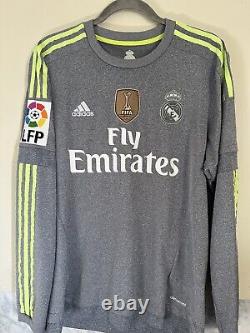 Adidas Ronaldo Shirt Jersey Real Madrid 15/16 Away Size Large Long Sleeve