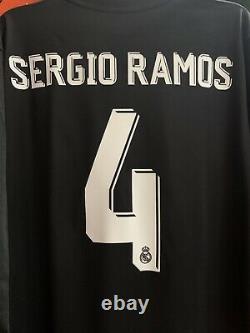 Adidas Sergio Ramos 4 Real Madrid Away Jersey size XL Long Sleeve