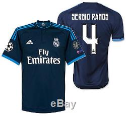 Adidas Sergio Ramos Real Madrid Uefa Champions League Third Jersey 2015/16