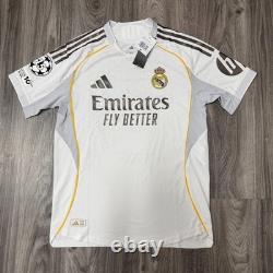 Adidas Ucl Real Madrid 25/26 Home Authentic Jersey Mens Medium White Color