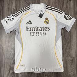 Adidas Ucl Real Madrid 25/26 Home Authentic Jersey Mens Medium White Color
