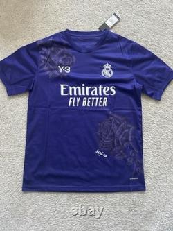 Adidas Y-3 Real Madrid Purple Short Sleeve Polyester Soccer Jersey Size L