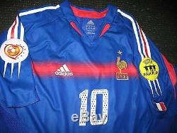 Adidas Zidane France 2004 Euro Player Issue Jersey Shirt Maillot Real Madrid XL