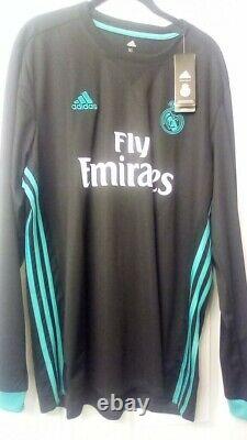 Adidas real madrid benzema jersey long sleeve in xl 2017 jersey NWT