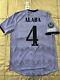 Alaba #4 Adidas Authentic Mens LARGE Real Madrid Away Champions League Jersey