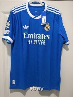 Alexander-Arnold #12 Mens LARGE Adidas Real Madrid Third Authentic UCL Jersey
