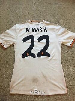 Angel Di Maria Match Worn 2013-14 Real Madrid Champions League Jersey