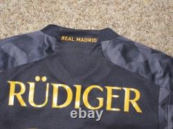 Antonio Rudiger #22 Adidas Real Madrid Emirates Soccer Jersey Sz Xs Starball 14