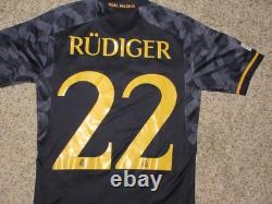 Antonio Rudiger #22 Adidas Real Madrid Emirates Soccer Jersey Sz Xs Starball 14