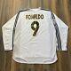 Auth Ronaldo Real Madrid Jersey 2004 2005 Soccer Long Sleeve Shirt Barcelona XL