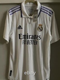 Authentic 2022-23 Real Madrid jersey with Benzema Ballon d'Or printing Large