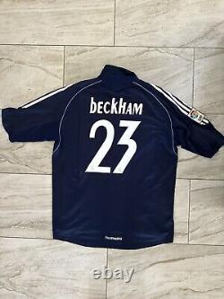 Authentic Adidas David Beckham Real Madrid 2005-06 Away Soccer Jersey XL 109856