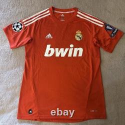 Authentic Adidas Raul Real Madrid 2011-12 Jersey Champions League Patch Large