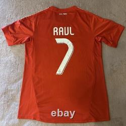 Authentic Adidas Raul Real Madrid 2011-12 Jersey Champions League Patch Large