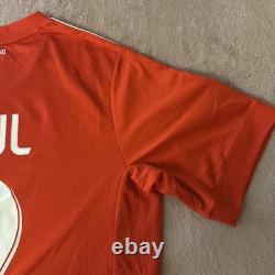 Authentic Adidas Raul Real Madrid 2011-12 Jersey Champions League Patch Large
