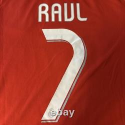 Authentic Adidas Raul Real Madrid 2011-12 Jersey Champions League Patch Large