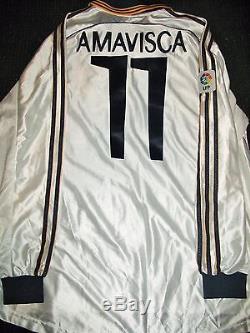 Authentic Amavisca Real Madrid 1998 1999 Match Issued Jersey Camiseta Espana
