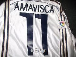 Authentic Amavisca Real Madrid 1998 1999 Match Issued Jersey Camiseta Espana